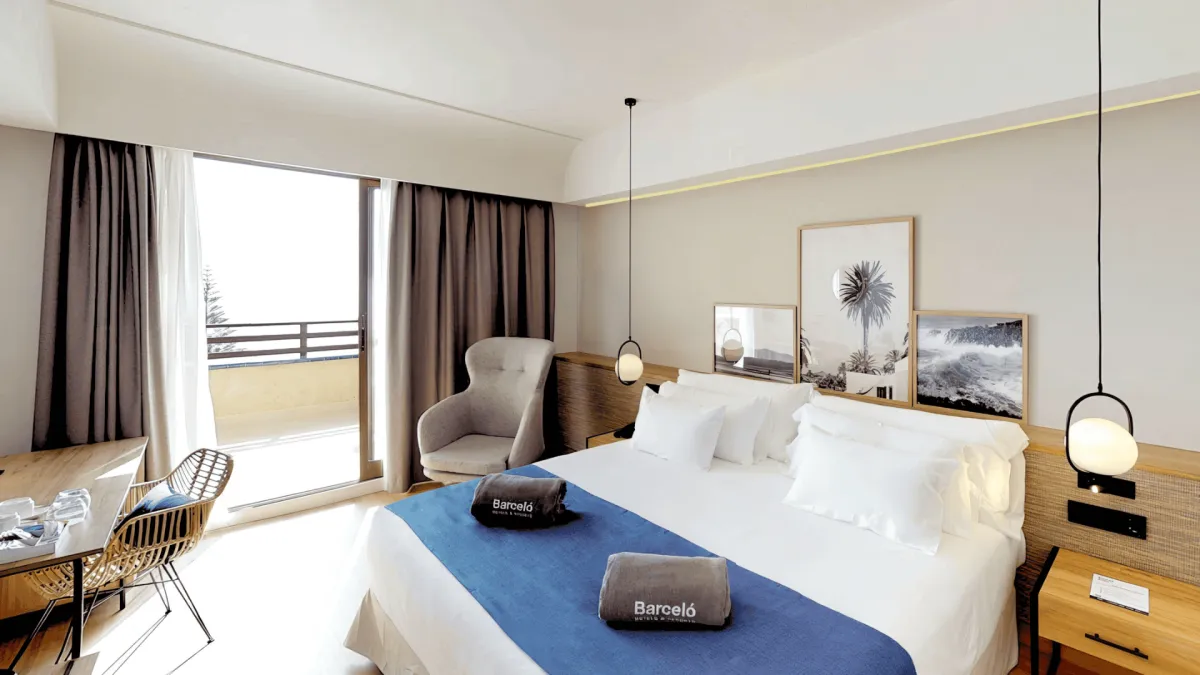Habitación del Barceló Lanzarote después de la reforma de Elite