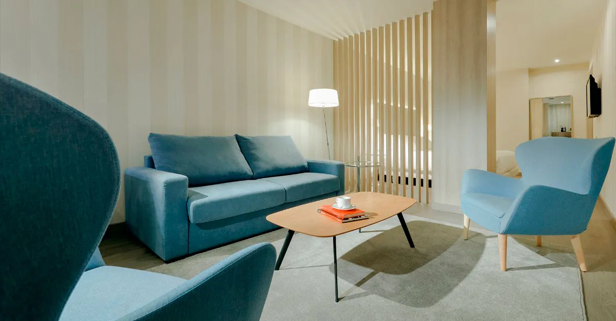 Detalle de una habitación del Hesperia A Coruña