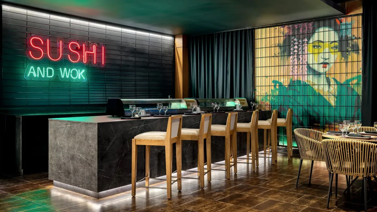 Barra de sushi Chopsticks del Sunscape Dominicus